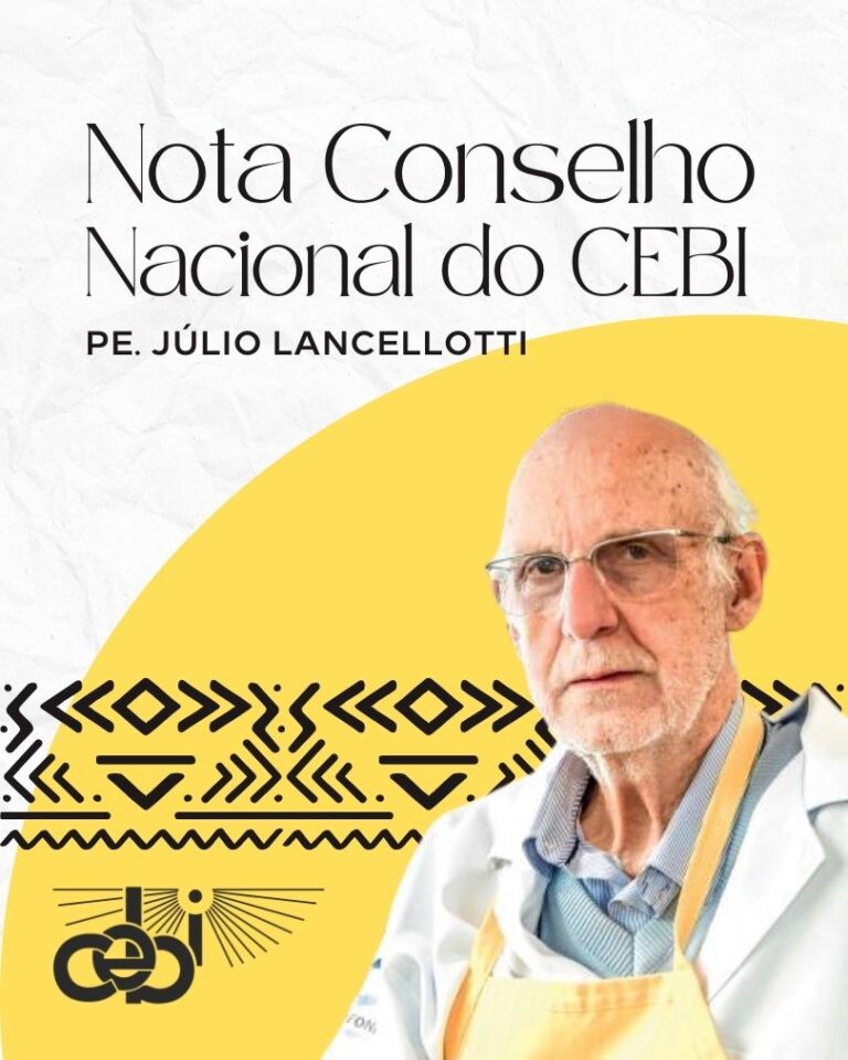 Nota Conselho Nacional do CEBI - Pe. Júlio Lancellotti