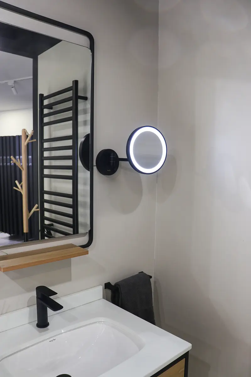 Espejo Aumento Optik Negro
