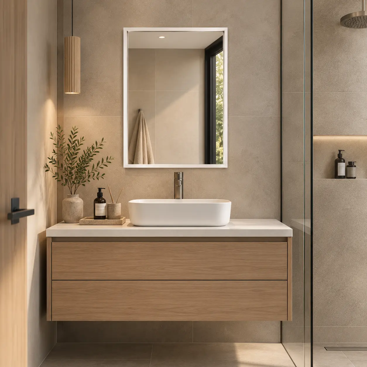 Espejo Rectangular Mark Blanco 60×80 