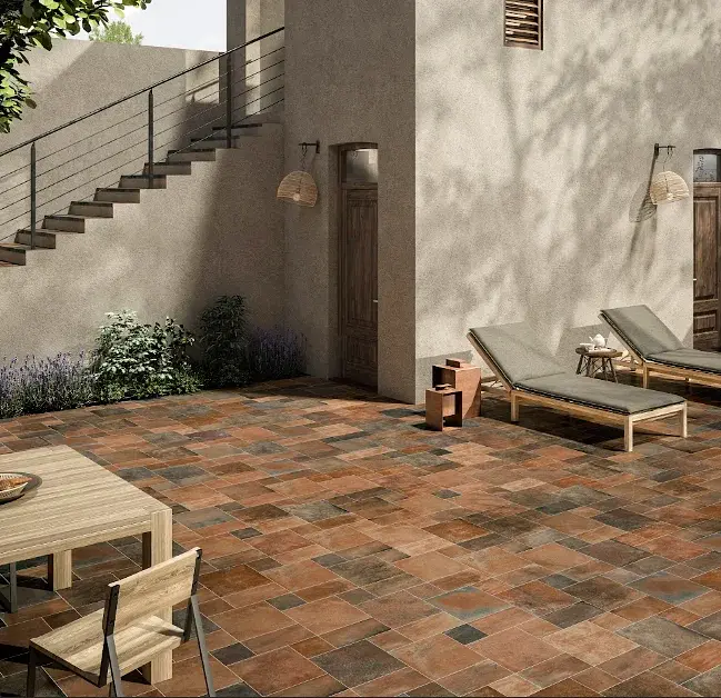 Porcelanato Esmaltado Terra Rosso Exterior 15x30