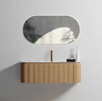 Mueble Suspendido Kalmit Roble Incluye Lavamanos