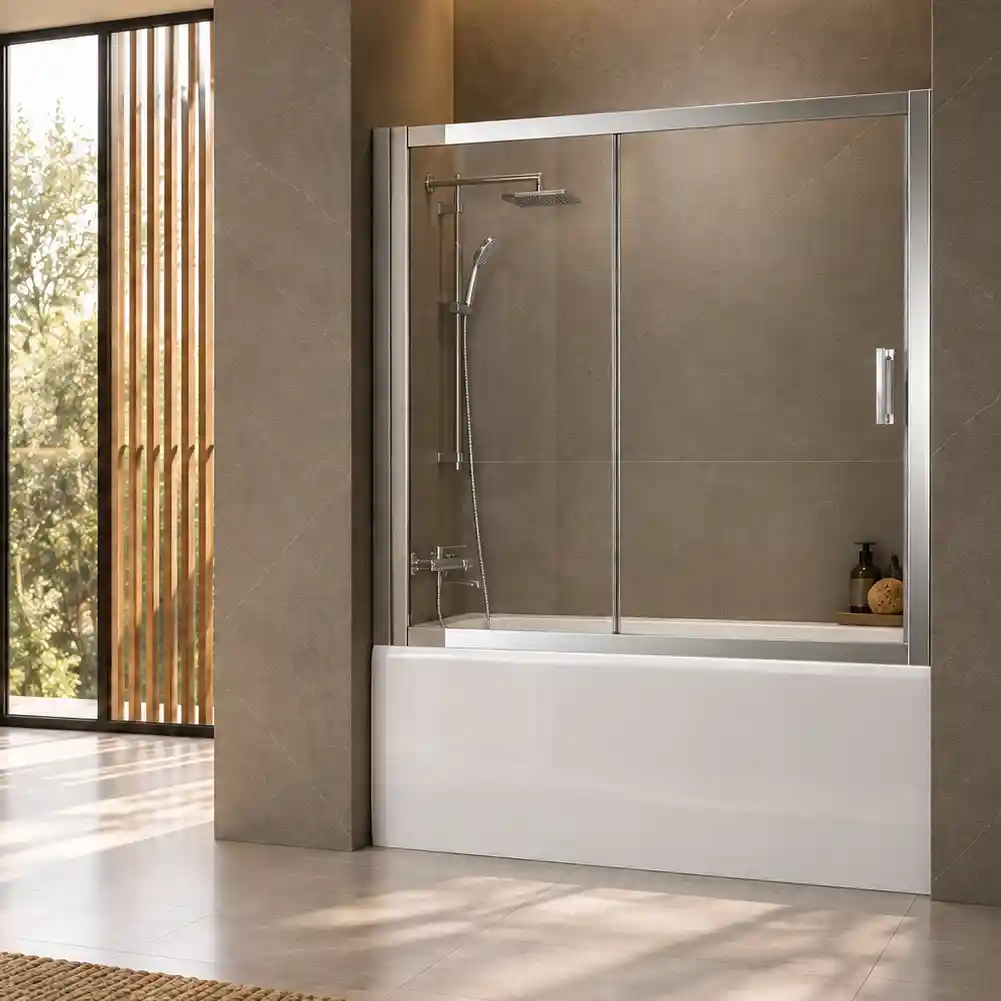 Mampara Corredera Malve-B Cromado 170x150
