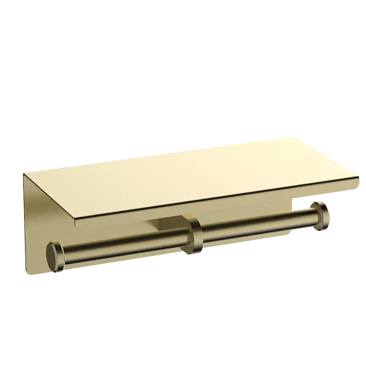 Portarollo Doble con Tapa Boutique Brushed Brass