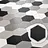 thumbnail - Porcelanato Esmaltado Hexagonal Solid Black Mate 21.5x25