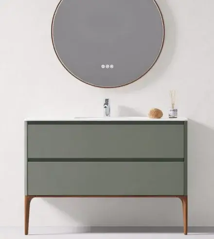 Mueble a Piso Kofel Verde Oliva Incluye Lavamanos