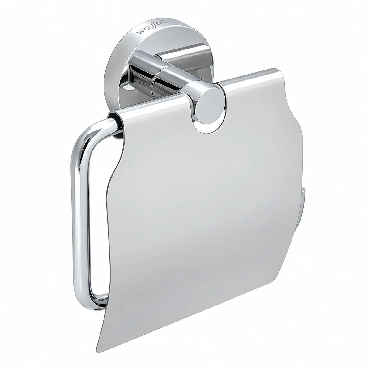 Porta Rollo Klug con Tapa Cromado Wasser 