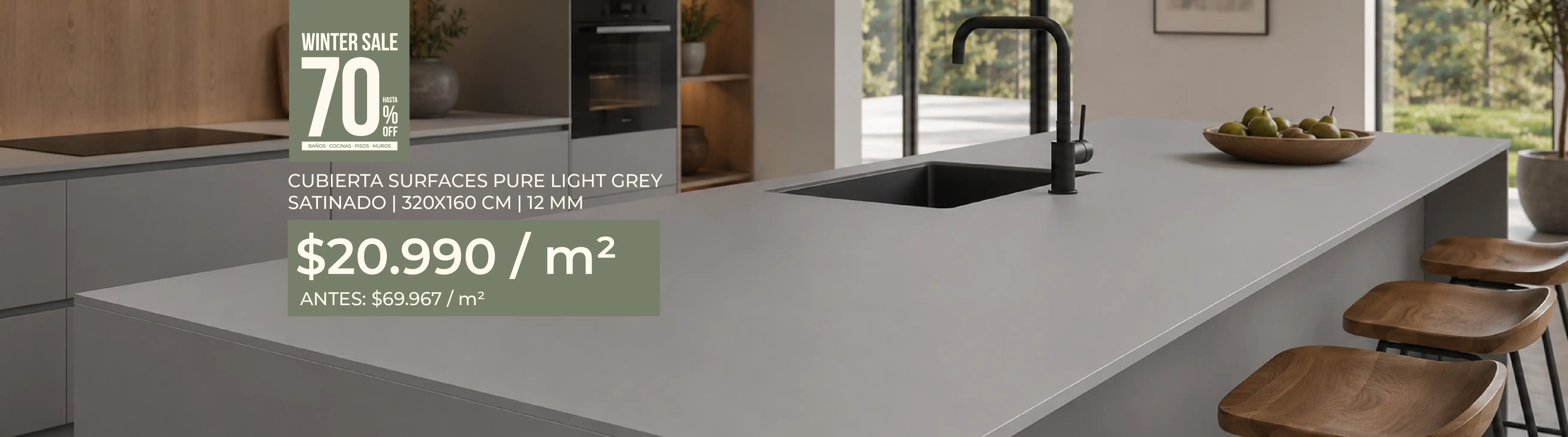 ofertas cubiertas, surfaces, winter sale 