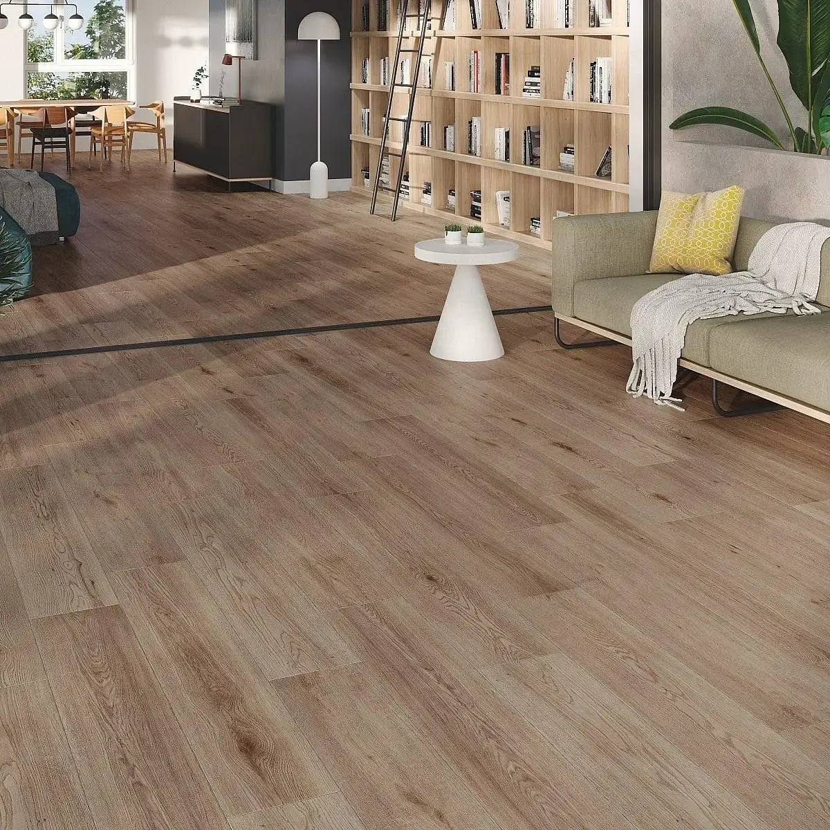 Porcelanato Esmaltado Nordby Brown Nanotech 23x120