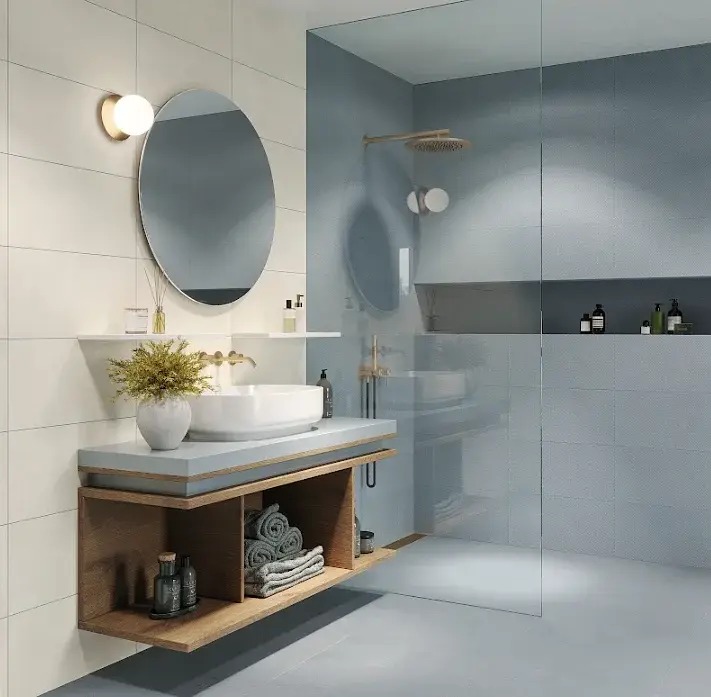 Porcelanato Técnico Retina Pattern Azul Natural 60x120