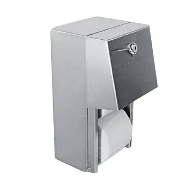 Portarrollo doble de sobreponer acero inoxidable