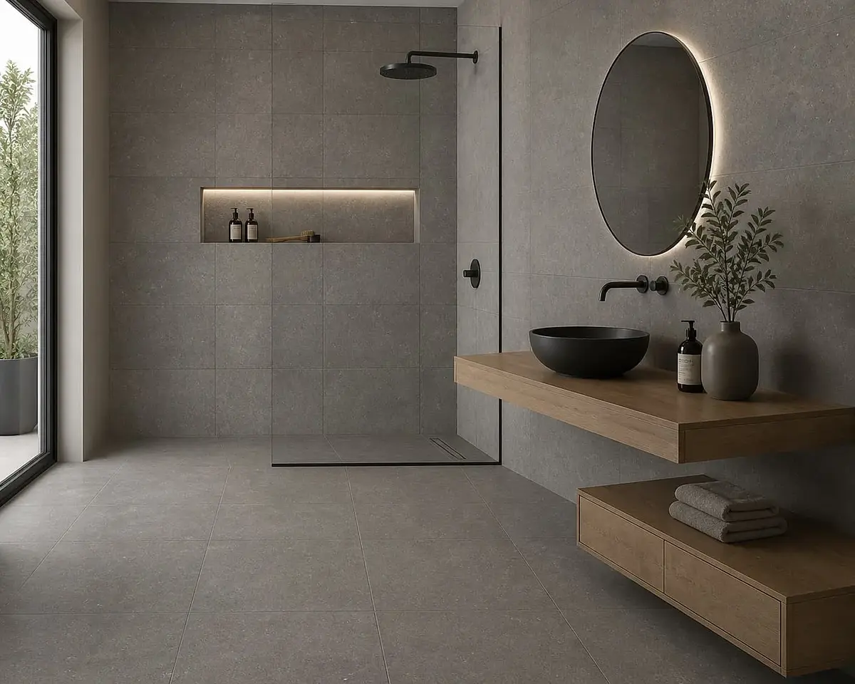Gres Porcelánico Halle Gris Oscuro Mate 30x60