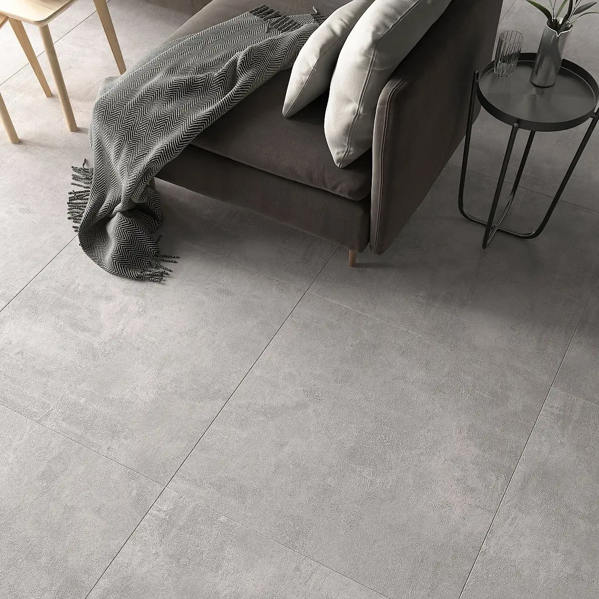 Porcelanato Esmaltado Ares Grey Mate 80x80