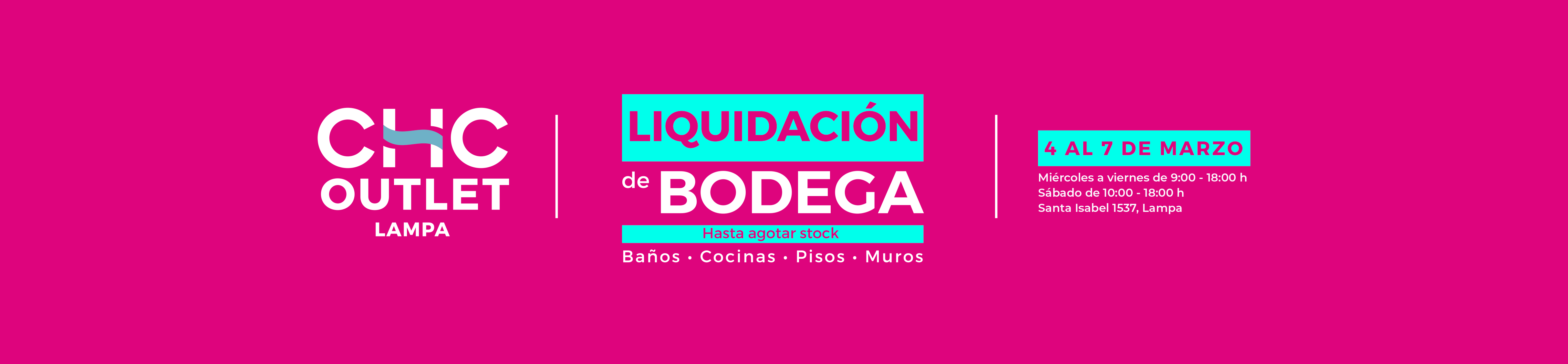 venta de bodega chc outlets