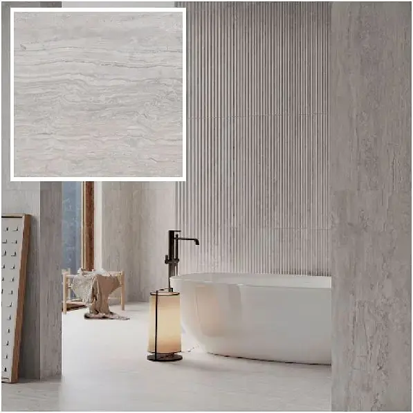 Porcelanato Esmaltado Palatino Silver Mate 45x90