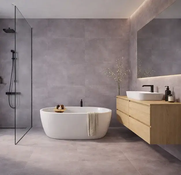 Gres Porcelánico Hamburg-N Gris Medio Mate 60x60