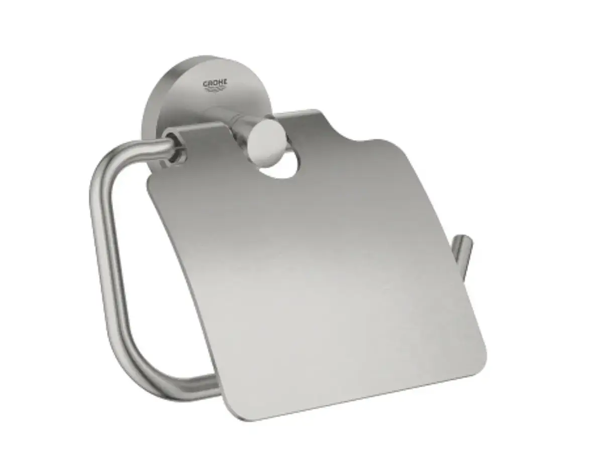 Portarrollos c/tapa Essentials New Super Steel