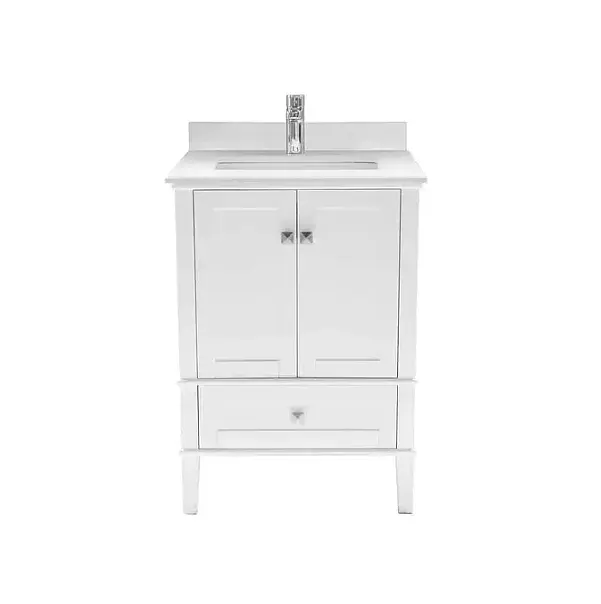 Mueble A Piso Klassiker White 63,5 cm Incluye Lavamanos