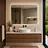 thumbnail - Espejo Mark Rectangular Brushed Brass 90x80 cm