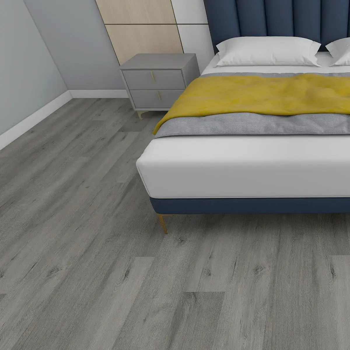 Piso Vinílico SPC Manchester Grey 122x18