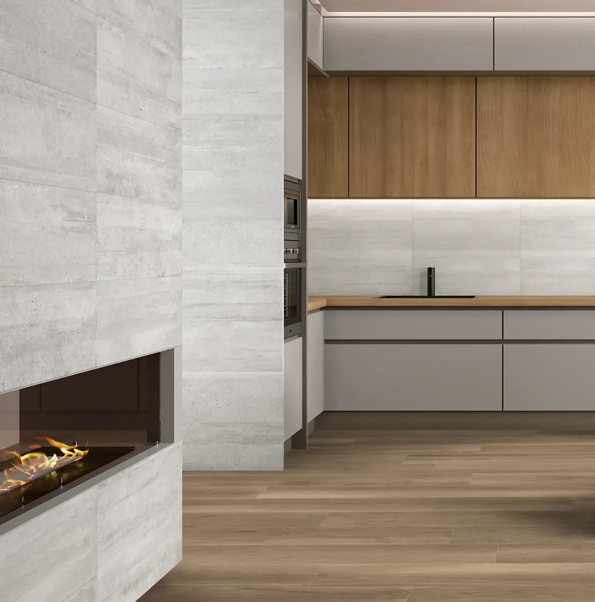 Porcelanato Esmaltado masa coloreada Ragnar Pearl mate 60x120