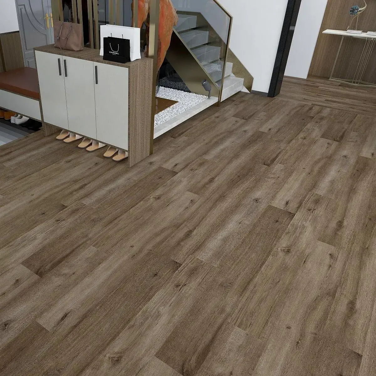 Piso Vinílico SPC Manchester Moka 122x18