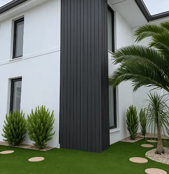 Wall Panel WPC Exterior Dark Grey 22x290