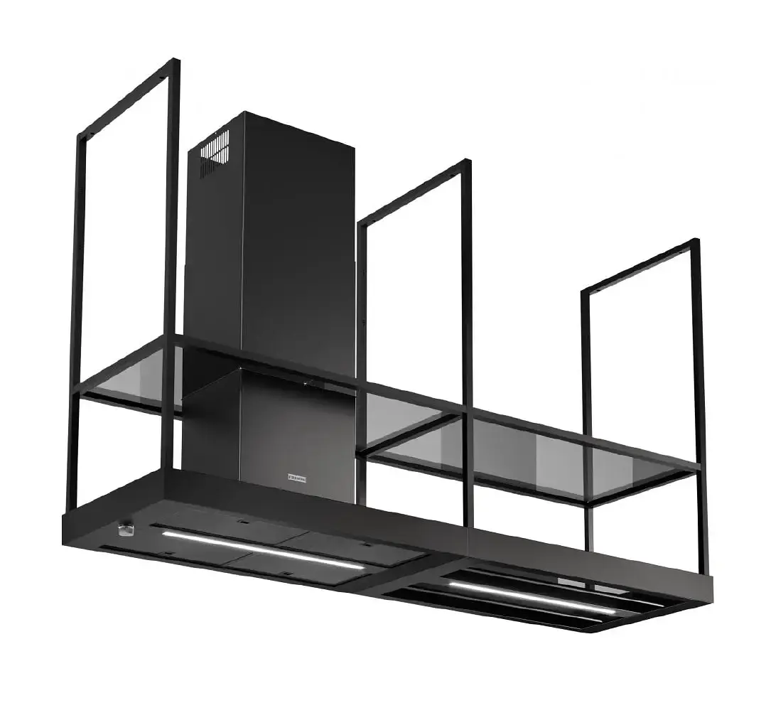 Campana isla T-Shelf FMY BK MATT F180