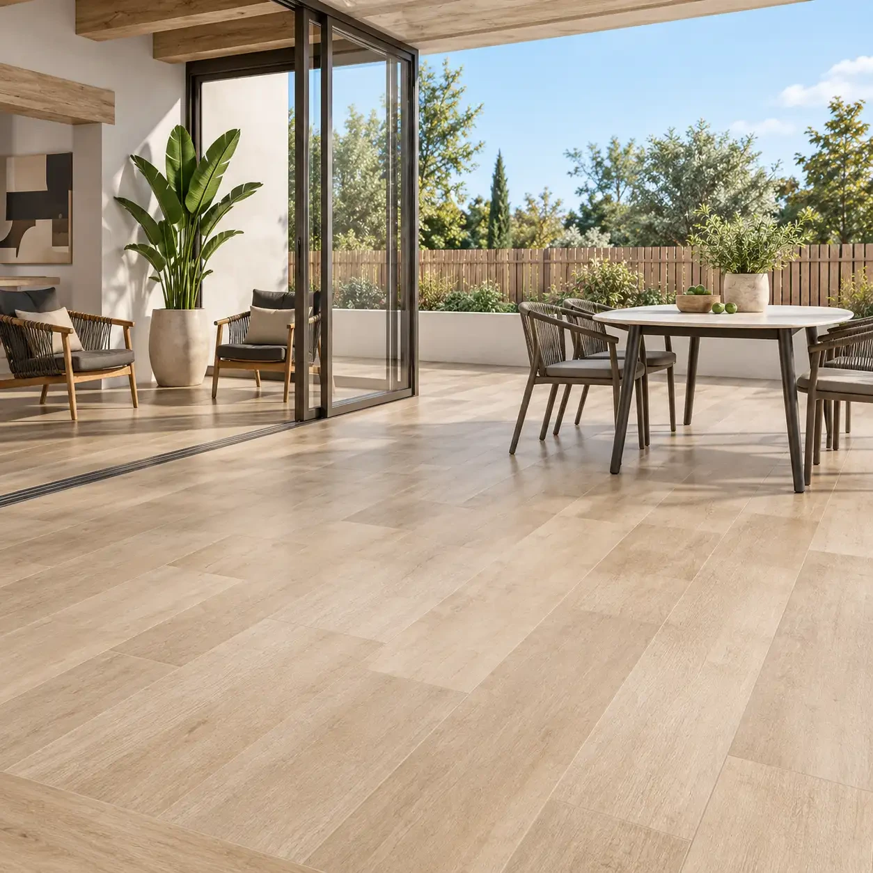 Porcelanato Esmaltado Woodside Natural Mate 25 x150 