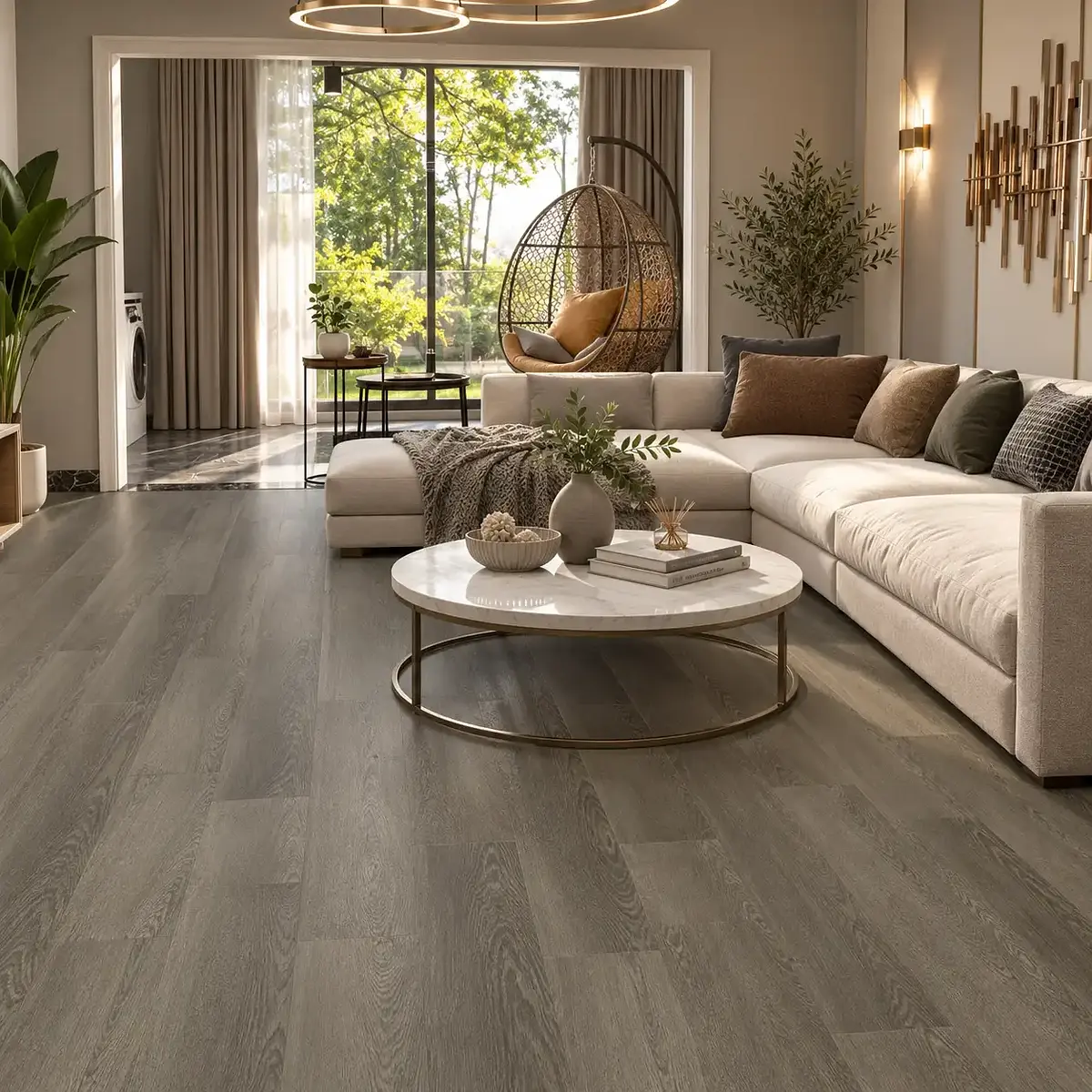 Piso Vinílico SPC Nottingham Espresso 122x23