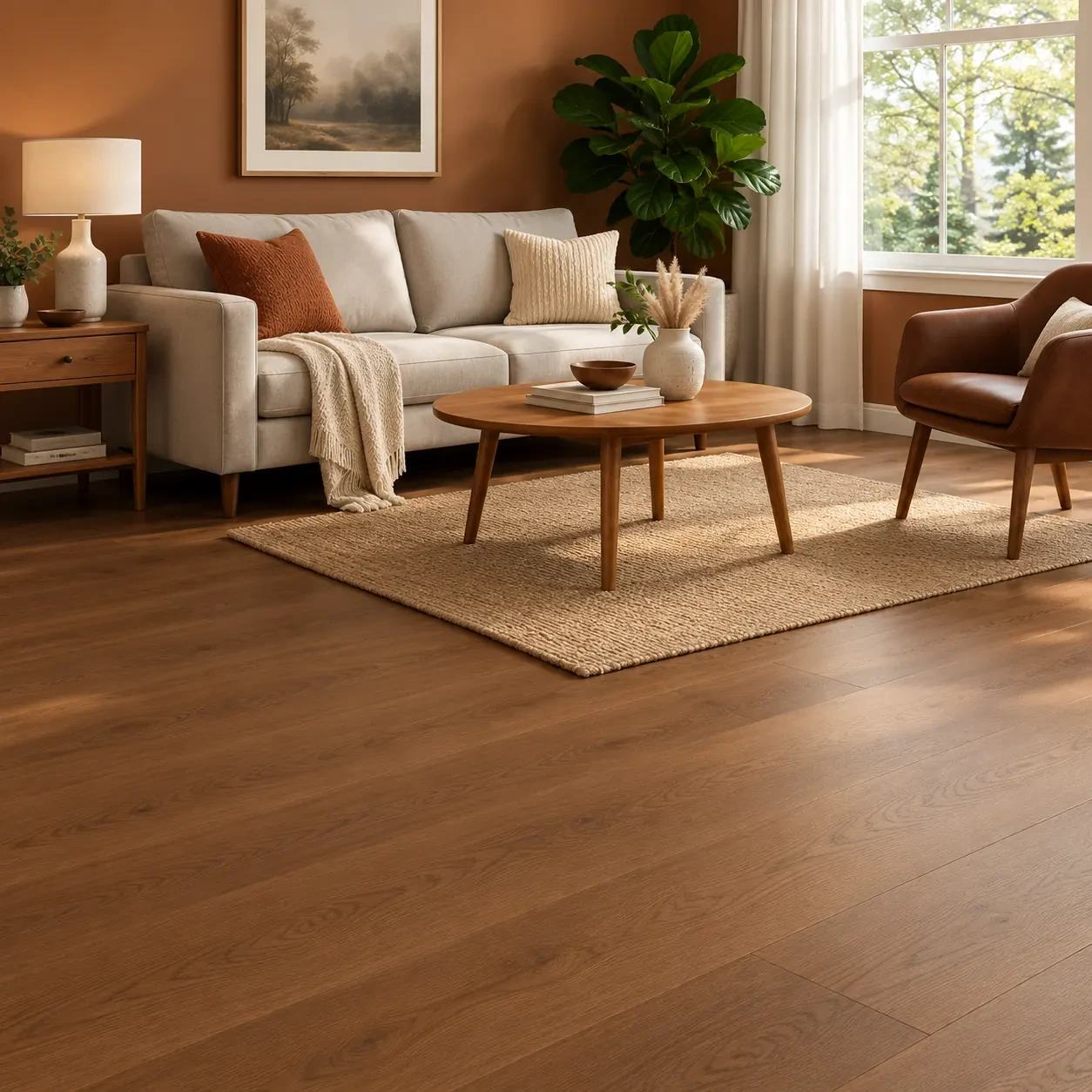 Piso Ingeniería Wood SPC Dublin Roble Oscuro 122x16x7mm