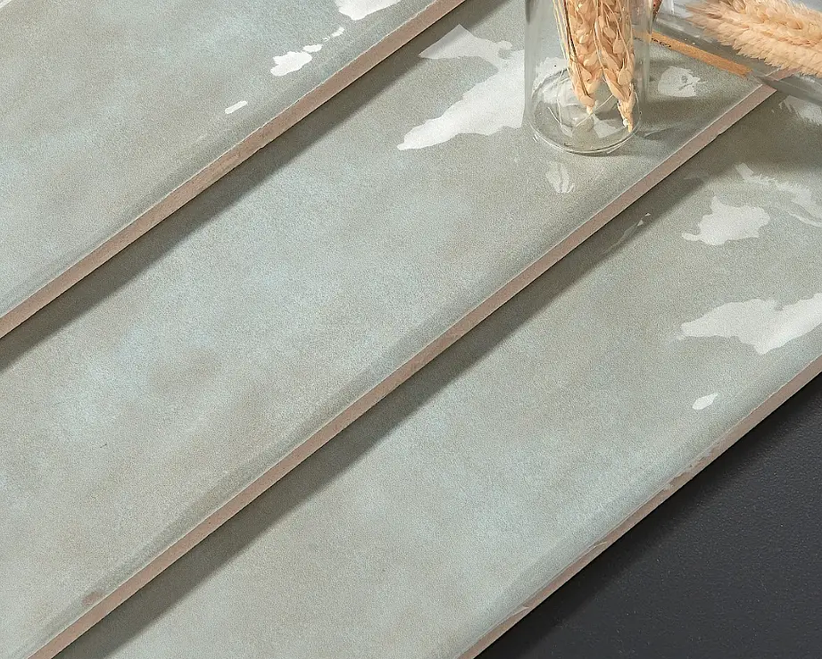 Cerámica Muro Colorato Grigio Brillante 7.5x30