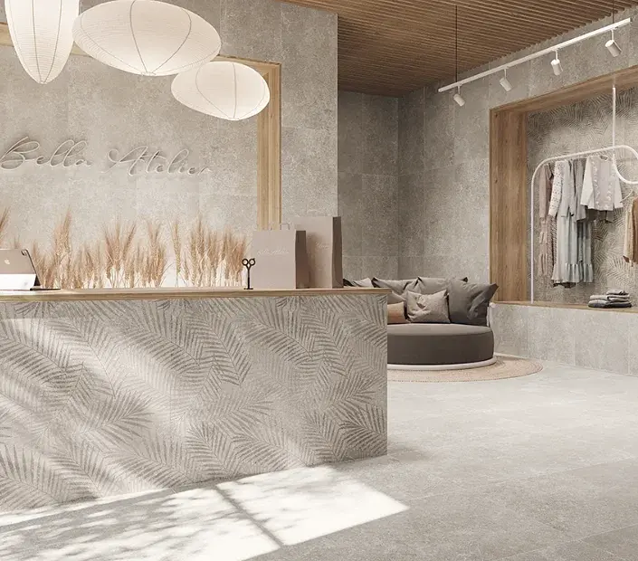 Porcelanato Esmaltado Bella Stone Greige Decor Mate 59x119