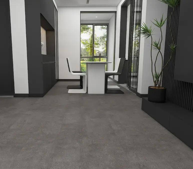 Piso Vinílico LVT Beton Planke Graphite Concrete 46x91