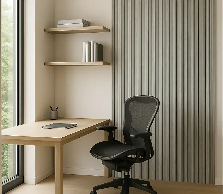 Panel laminado Line Wall Light Grey Mate 12x290