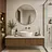 thumbnail - Espejo Mark Circular Brushed Brass 80 cm