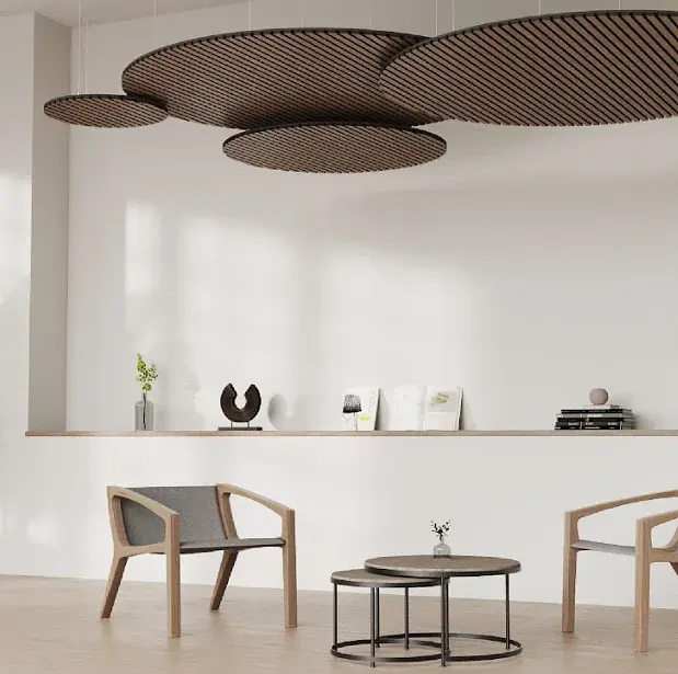 Nube acústica Eco Wood Nogal 60cm