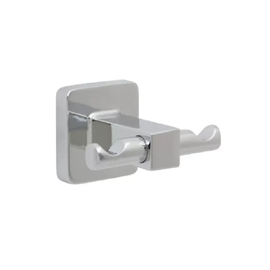 Percha Doble Brooklyn Cromada