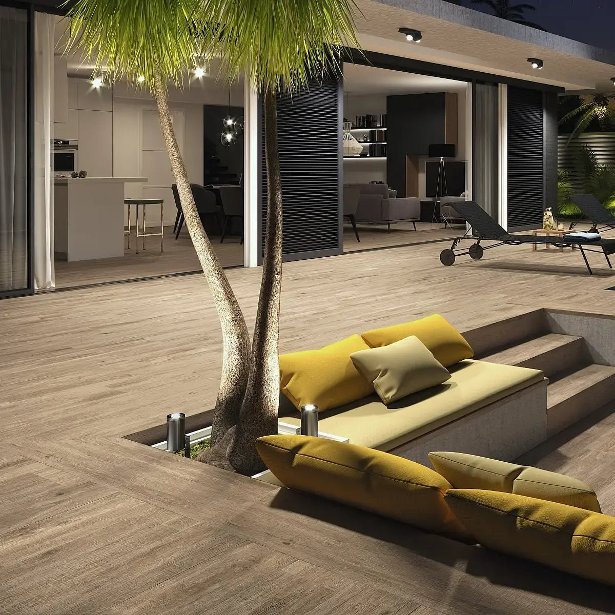 Porcelanato Esmaltado Alabama Sandalo Madera 20x120
