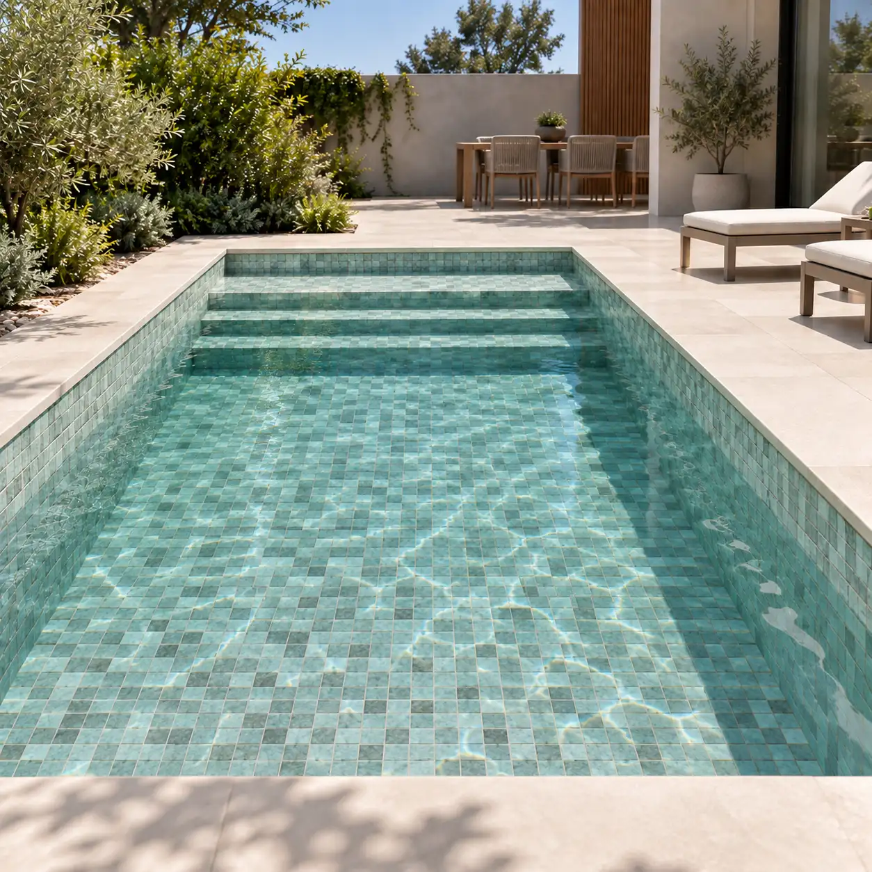 Cerámica de Piscina Java Lago Mesh Mate 7.5x7.5