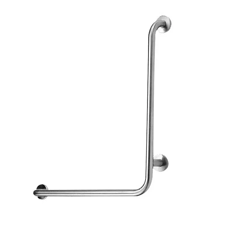 Barra angular de seguridad 1,1/4" acero inox. para ducha