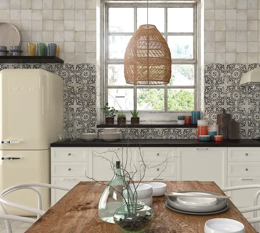 Porcelanato Esmaltado Base Village White Mate 15x15