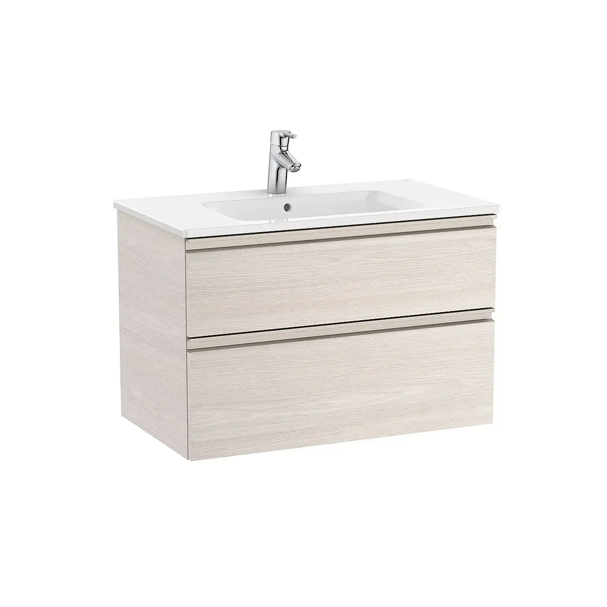 Mueble Suspendido Unik The Gap Fresno 80 cm Incluye Lavamanos