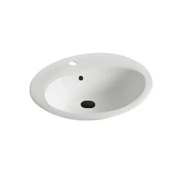 Lavabo Zylinder  oval encimera 57x48,5x20 cm con rebalse Wasser