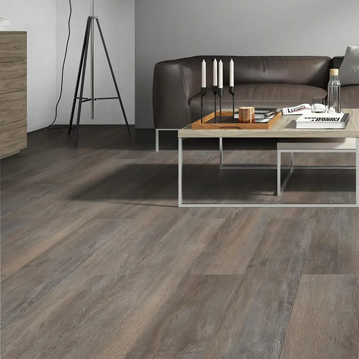 Piso Orgánico XL Bio Class Brushed Grey Oak 128x28