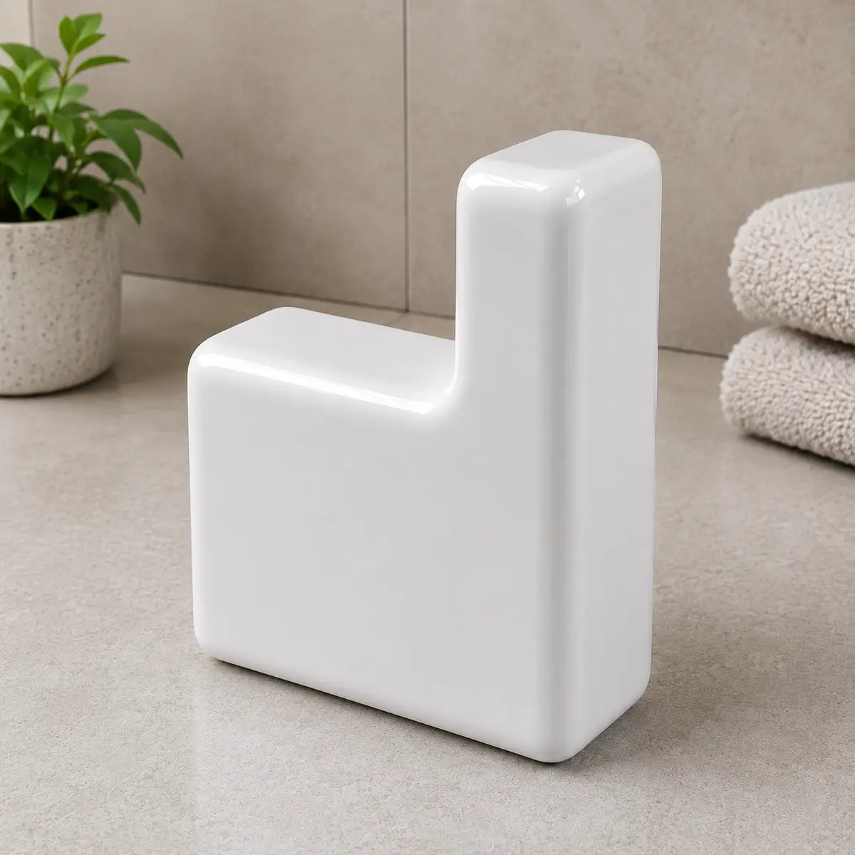 Percha de Baño Soho de Porcelana Vitrificada