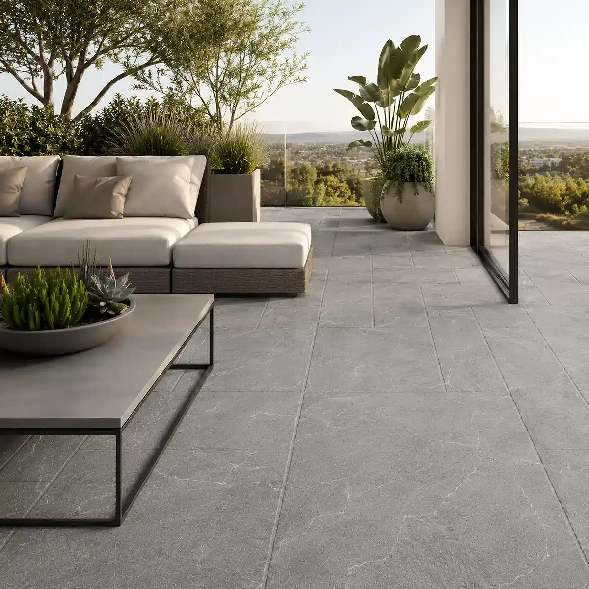Porcelanato Esmaltado Giant Grey Mate Modular