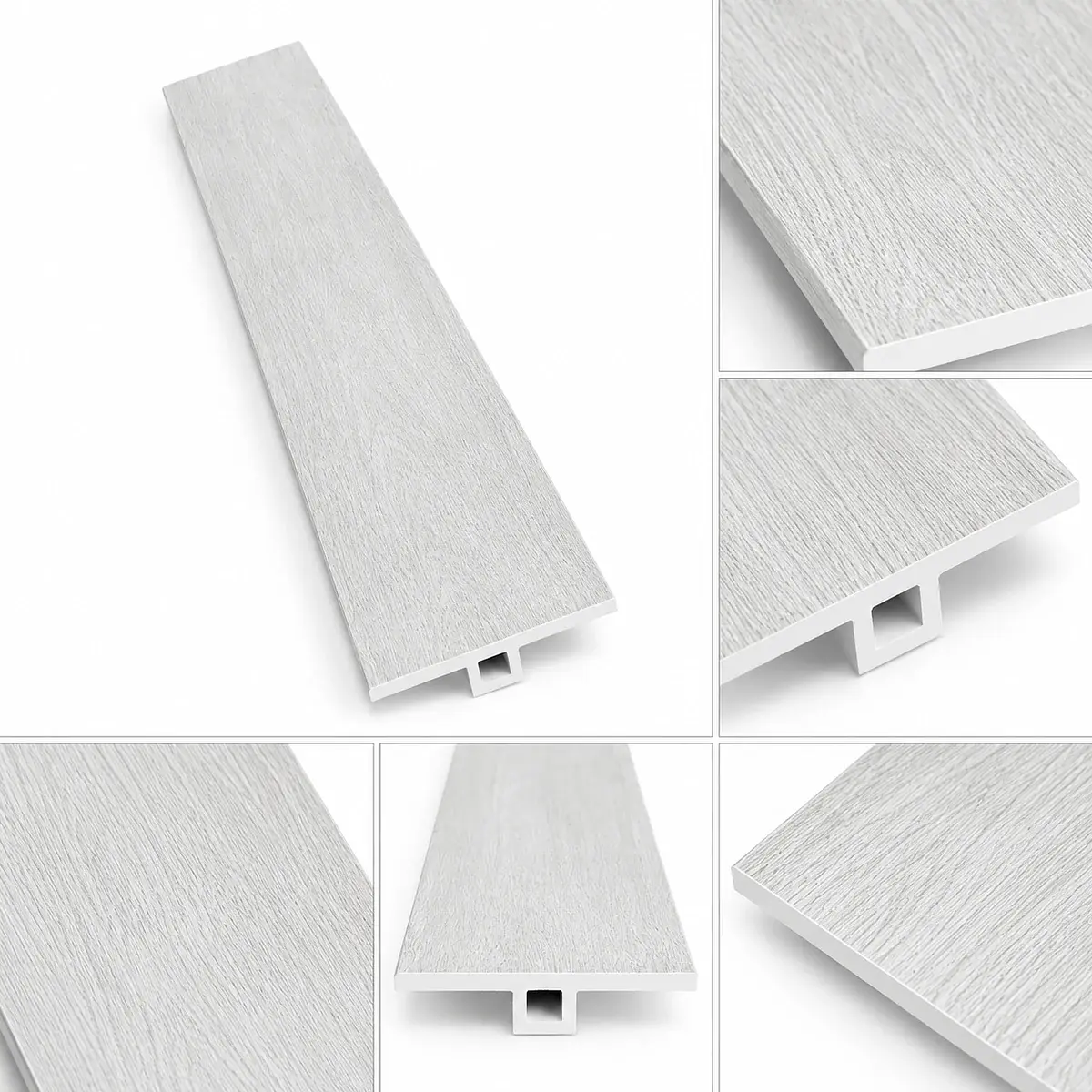 Cubrejunta Transición SPC Vik White Concrete 2400x45x6mm