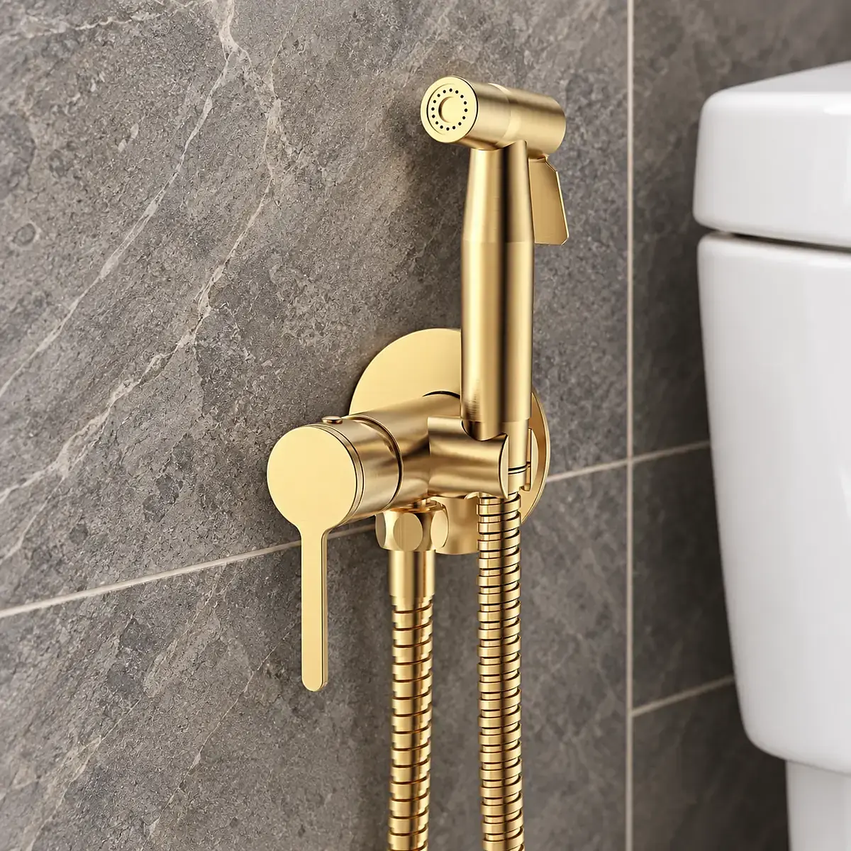 Ducha Higiénica Con Mezclador Empotrado Linie