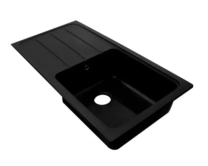 Lavaplatos Kabinett Quarzo 1C Escurridor Izquierdo Negro 100