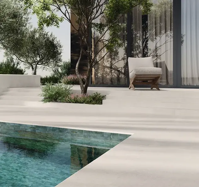 Porcelanato Esmaltado Wabi Bianco Antideslizante 60x120